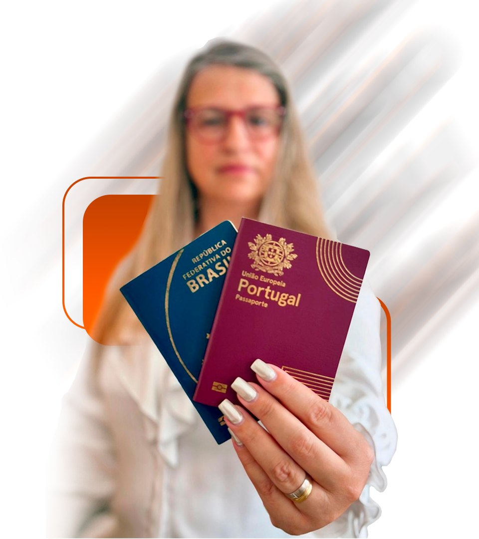 Dra Márcia com Passaporte Brasil e Portugal